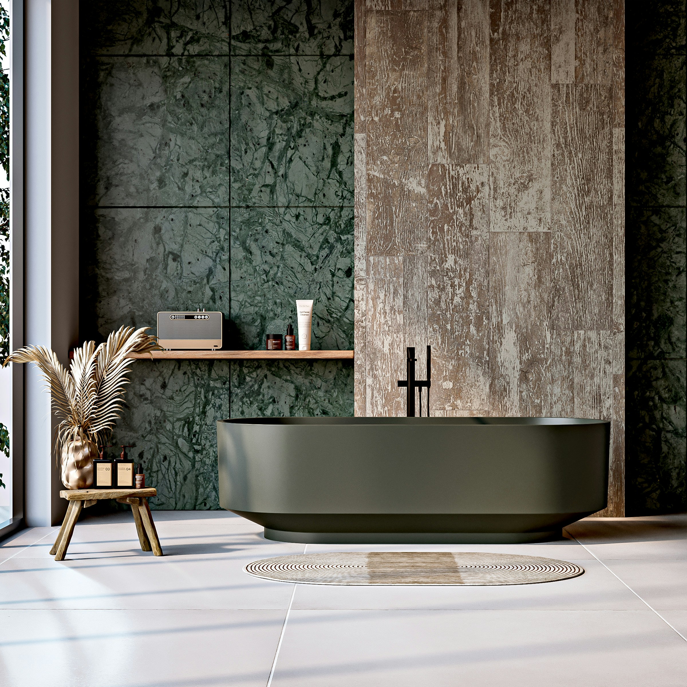 Spa-like luxury bathroom with natural elements - London Luxury Bathrooms portfolio